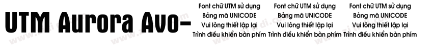 UTM Aurora Avo字体转换